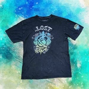 Lost Enterprises surf / skateboard Y2K Men's T shirt Size Medium